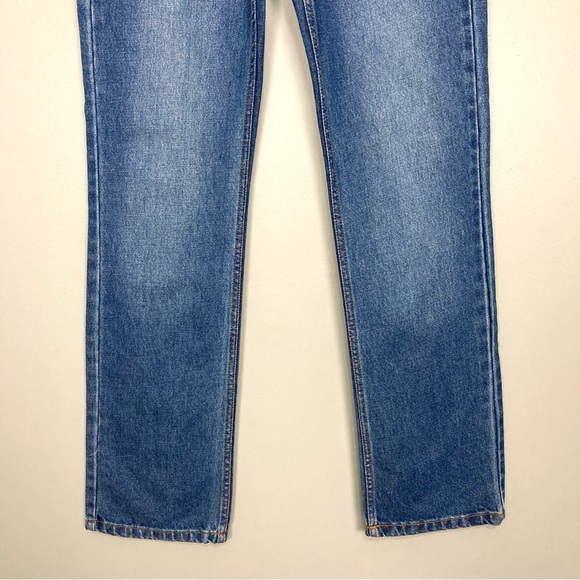 Nasty Gal Yoke Detail Straight Jeans Women’s Size 6 High Rise Western Retro Boho - Picture 3 of 8